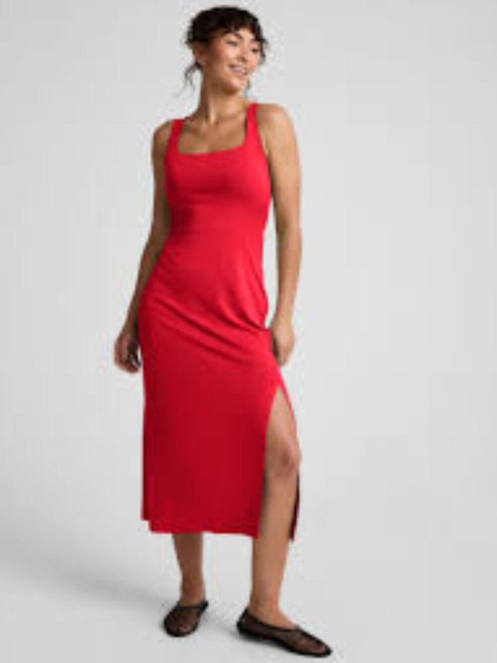 Beyond Yoga Coral Icon Midi Dress Size Small